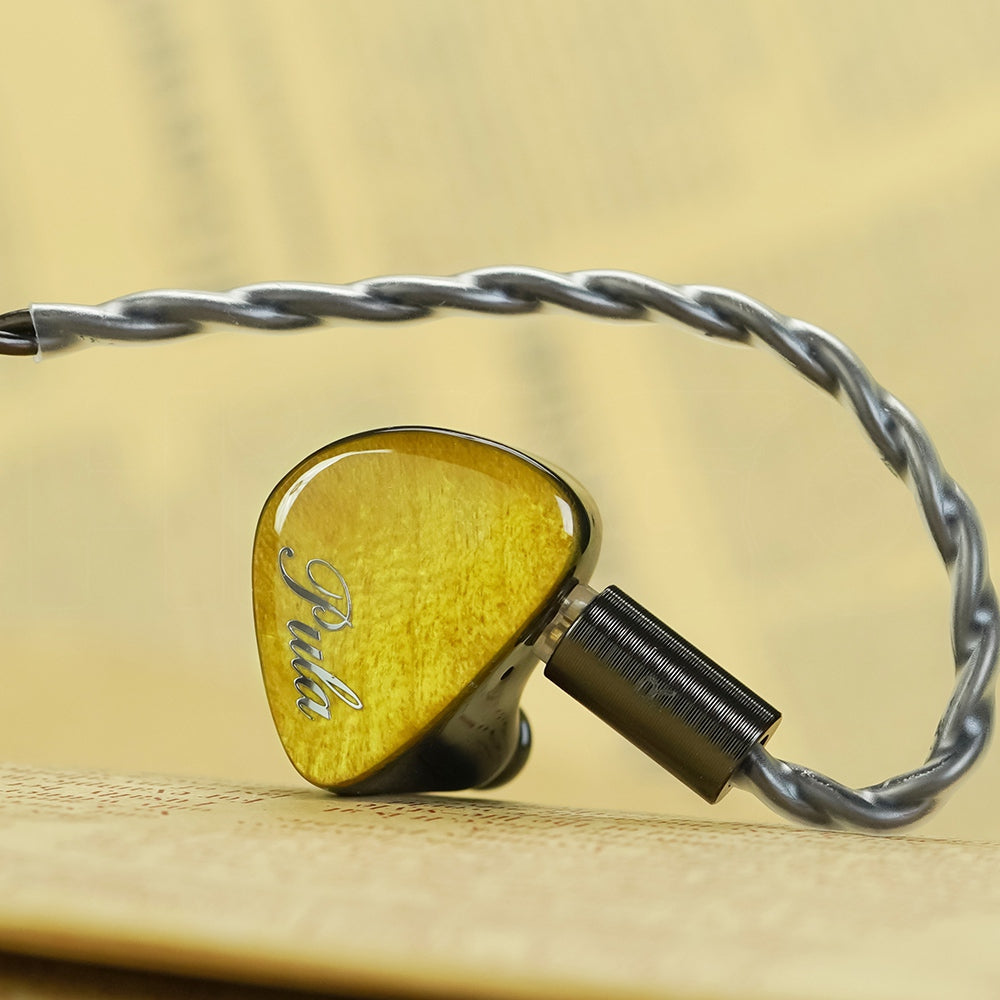 Pula Audio Unicrom Stabilized Maple Wood Single Dynamic Driver IEMs